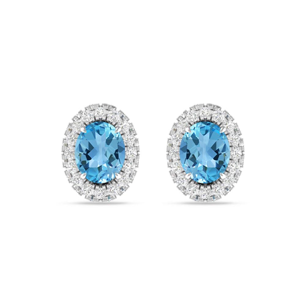 White Gold - Blue Topaz