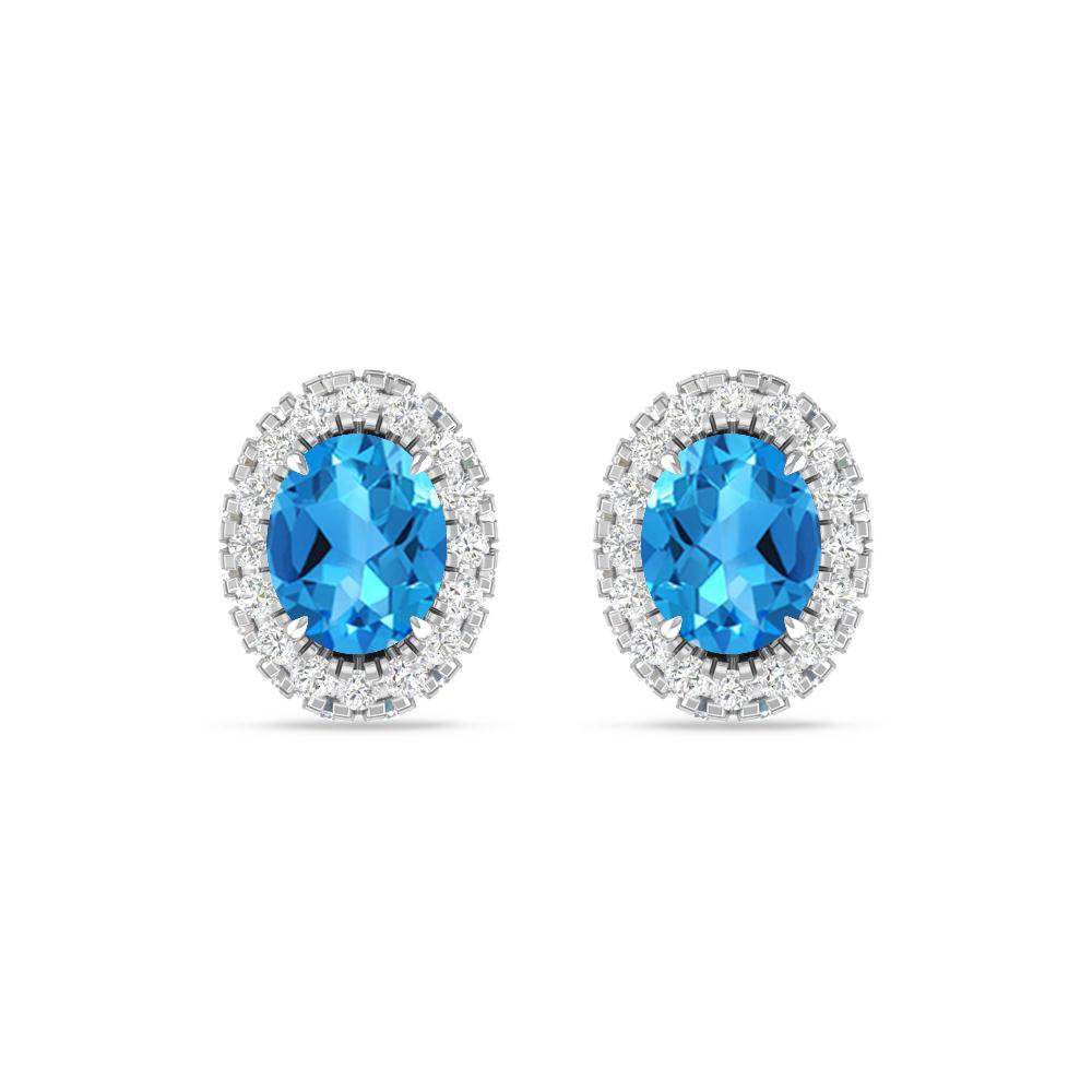 White Gold - Blue Topaz