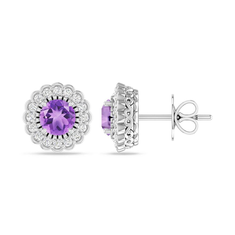 White Gold - Amethyst