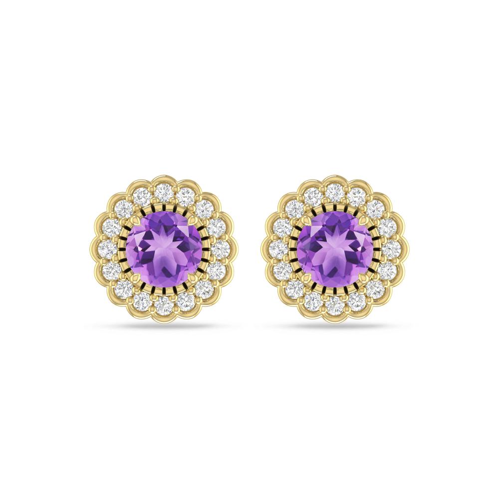 Yellow Gold - Amethyst