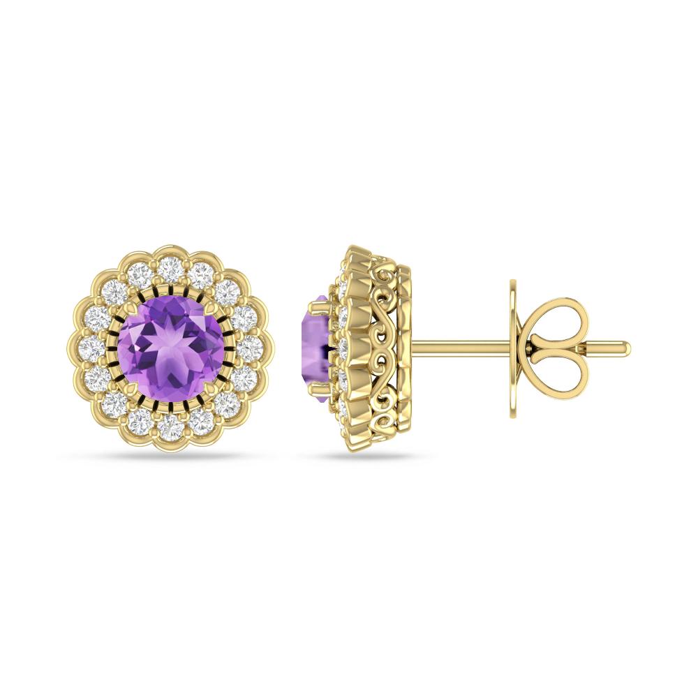 Yellow Gold - Amethyst
