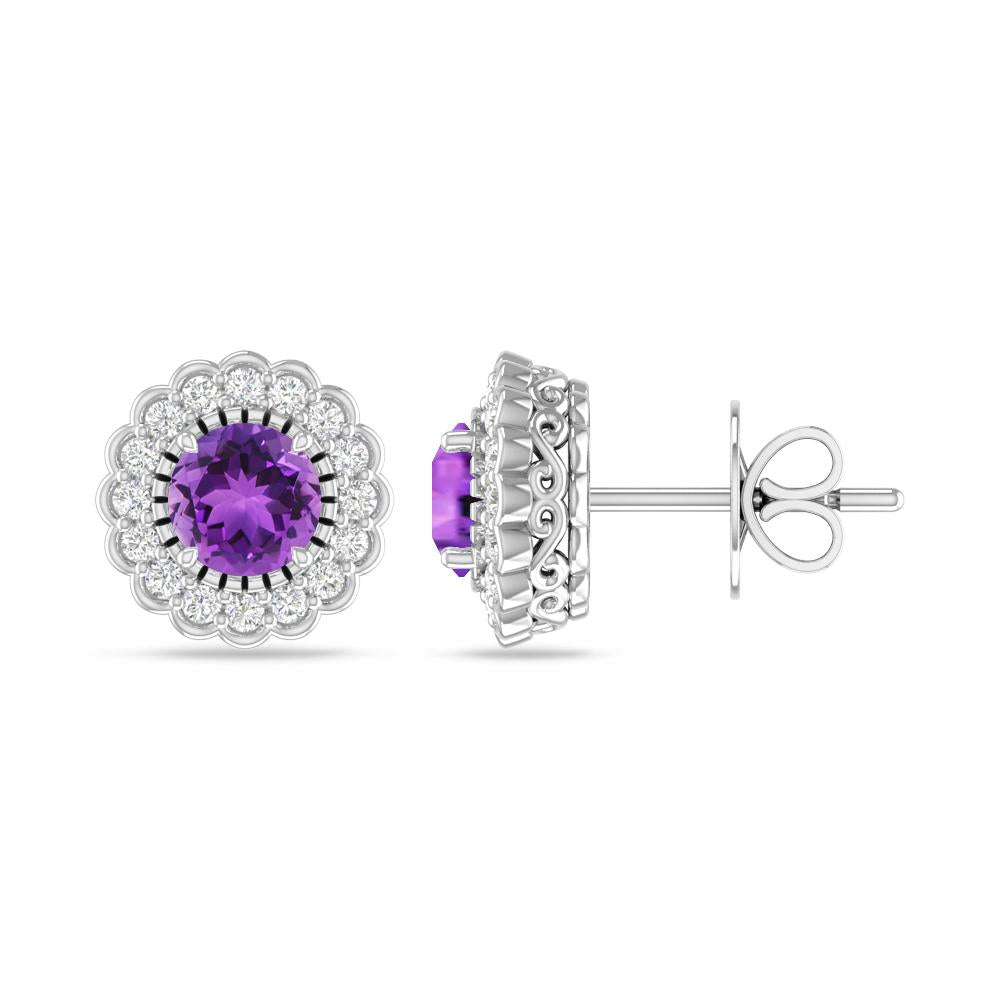White Gold - Amethyst