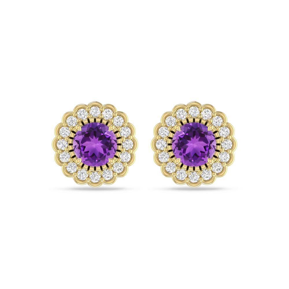 Yellow Gold - Amethyst