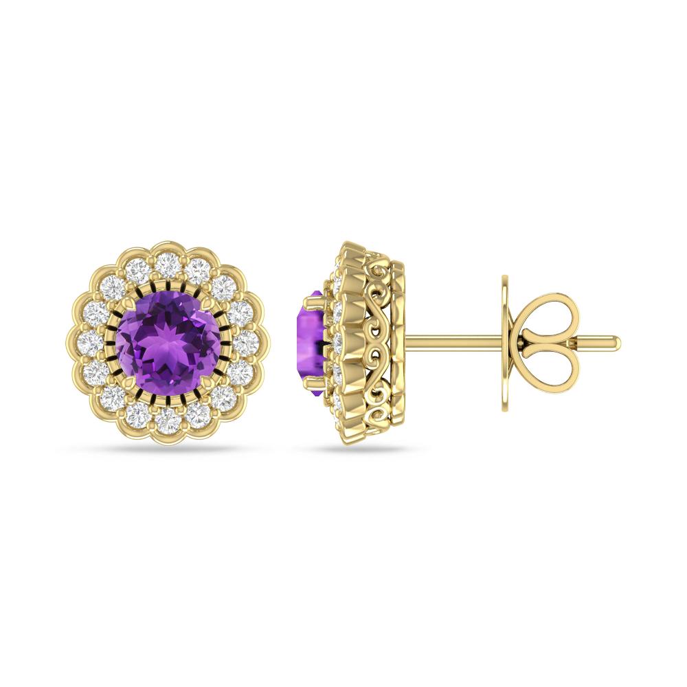 Yellow Gold - Amethyst