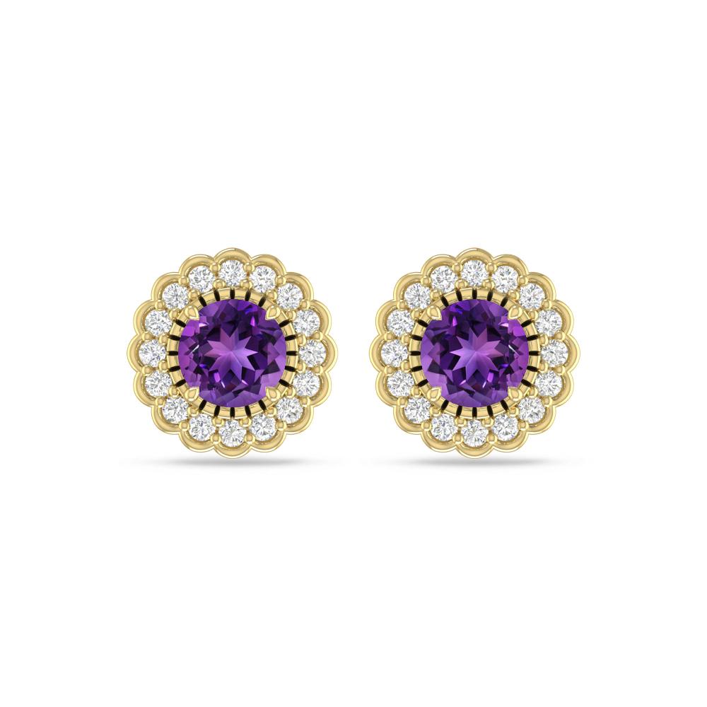 Yellow Gold - Amethyst
