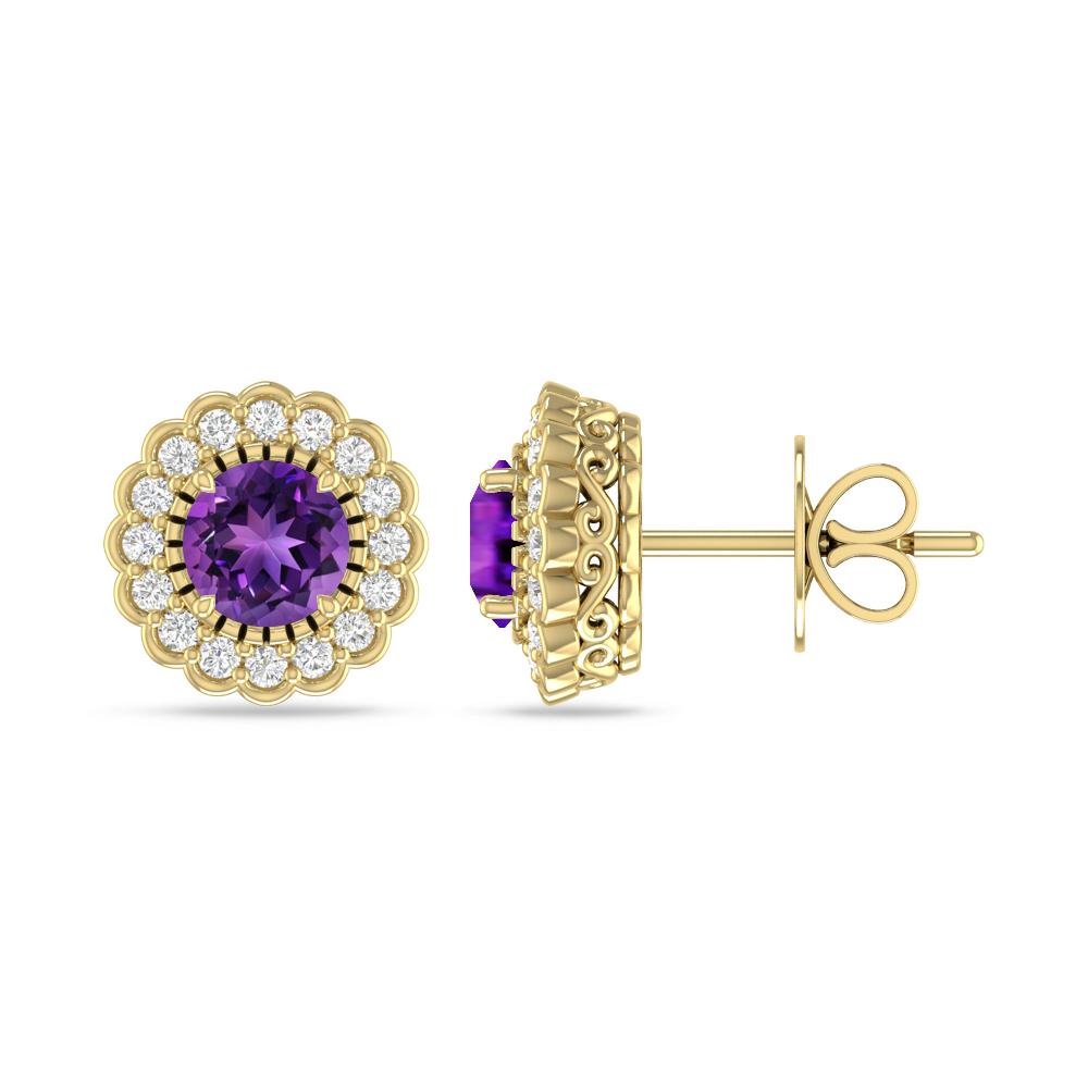 Yellow Gold - Amethyst