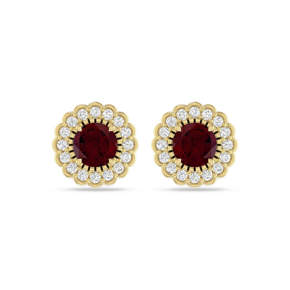 Yellow Gold - Garnet