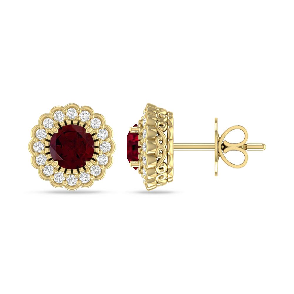 Yellow Gold - Garnet