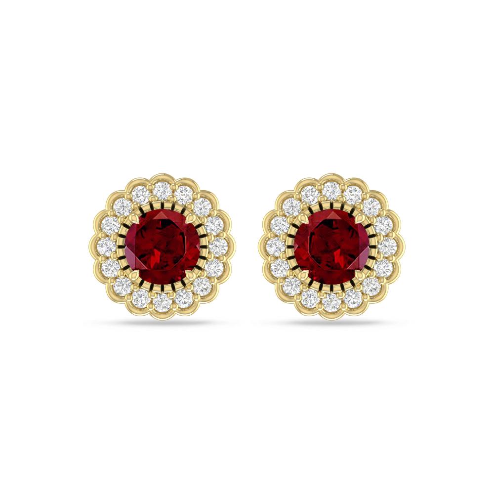 Yellow Gold - Garnet