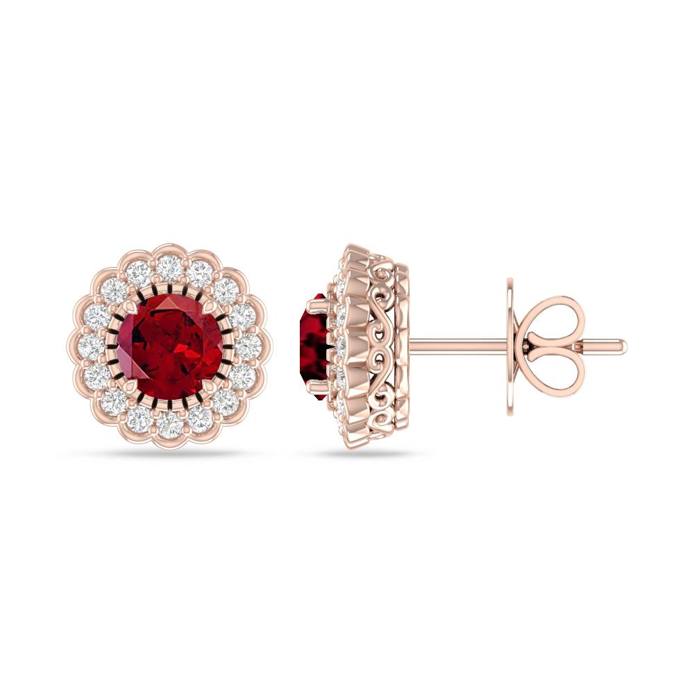 Rose Gold - Garnet