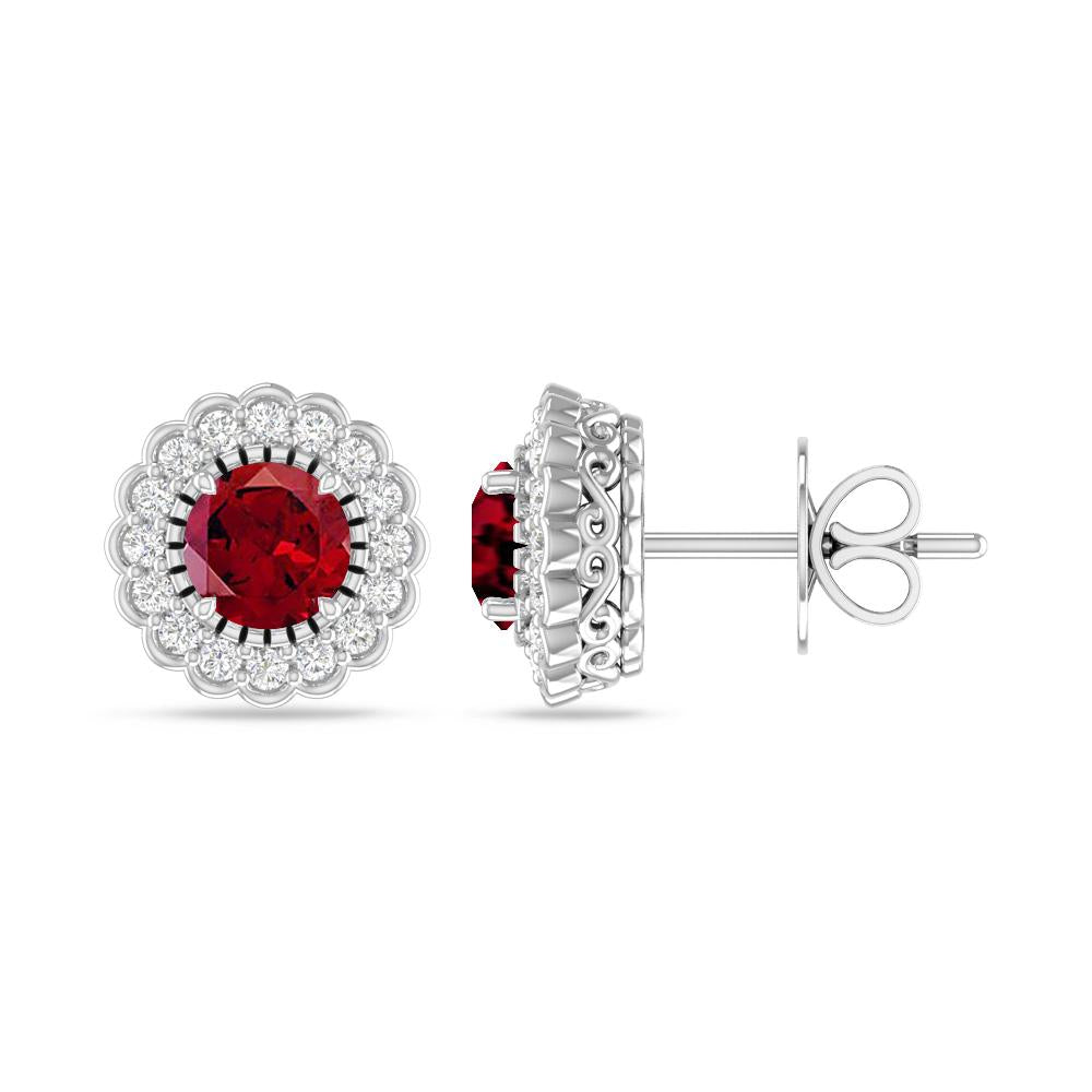 White Gold - Garnet