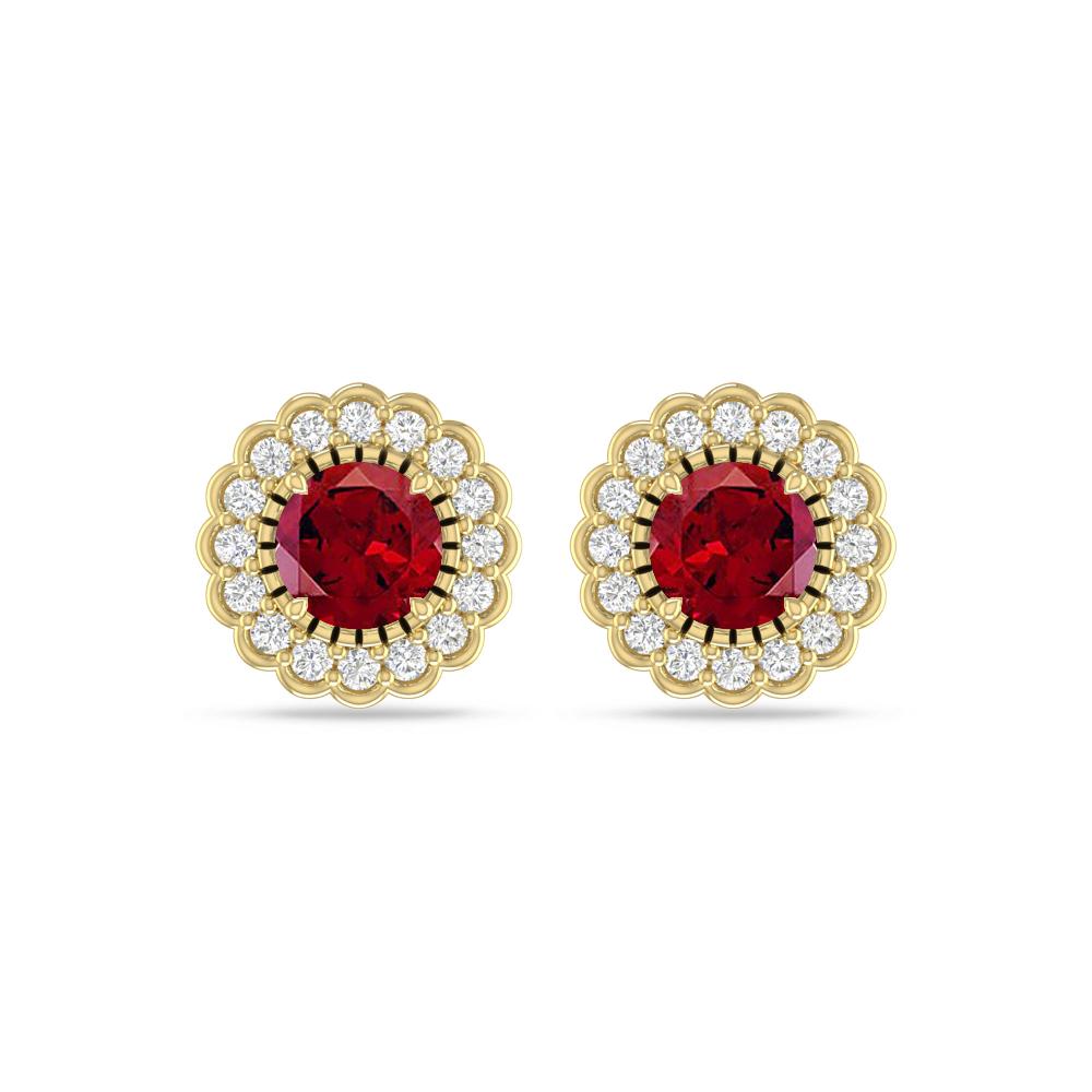 Yellow Gold - Garnet