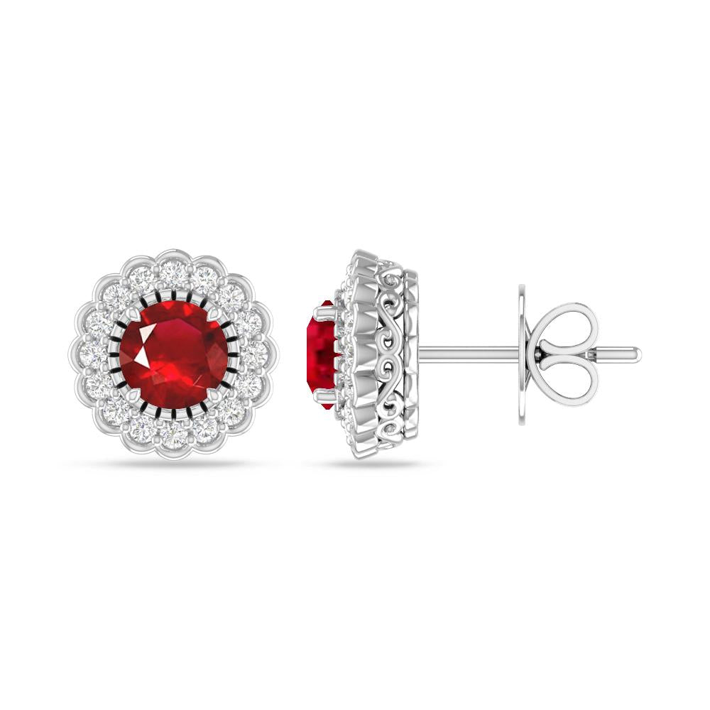 White Gold - Ruby