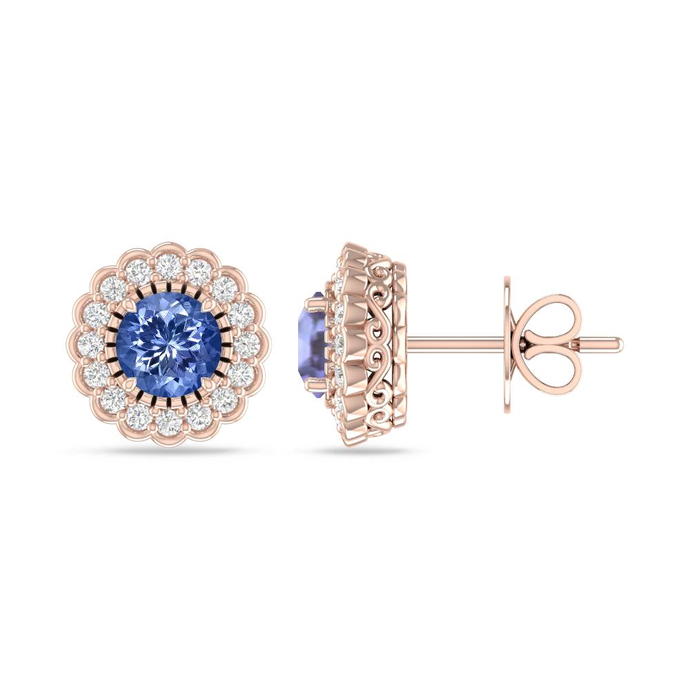Rose Gold - Tanzanite