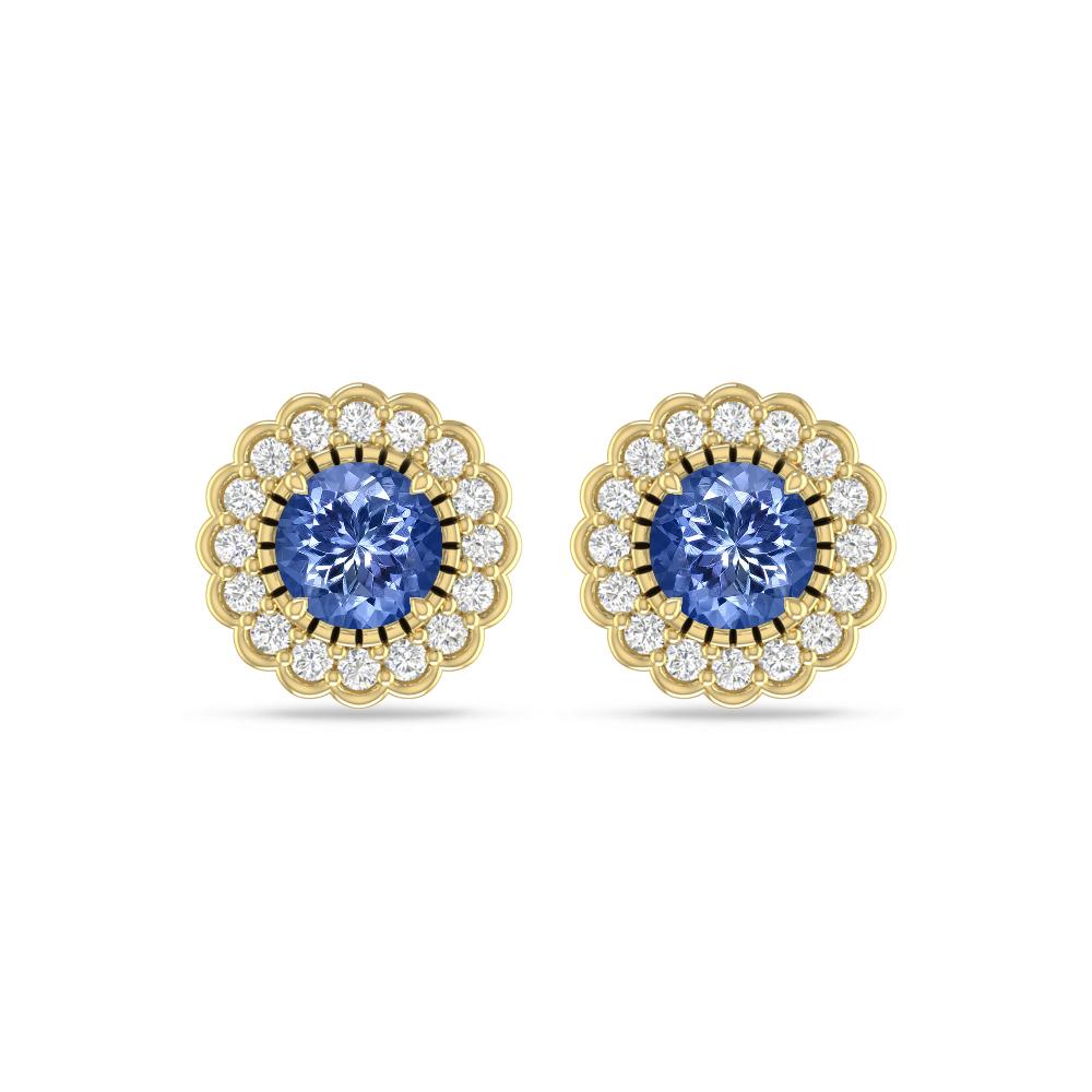 Yellow Gold - Tanzanite