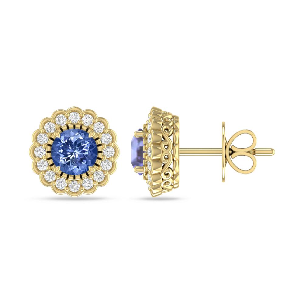 Yellow Gold - Tanzanite