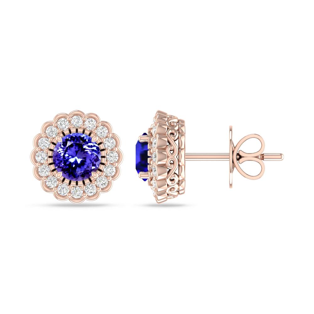 Rose Gold - Tanzanite