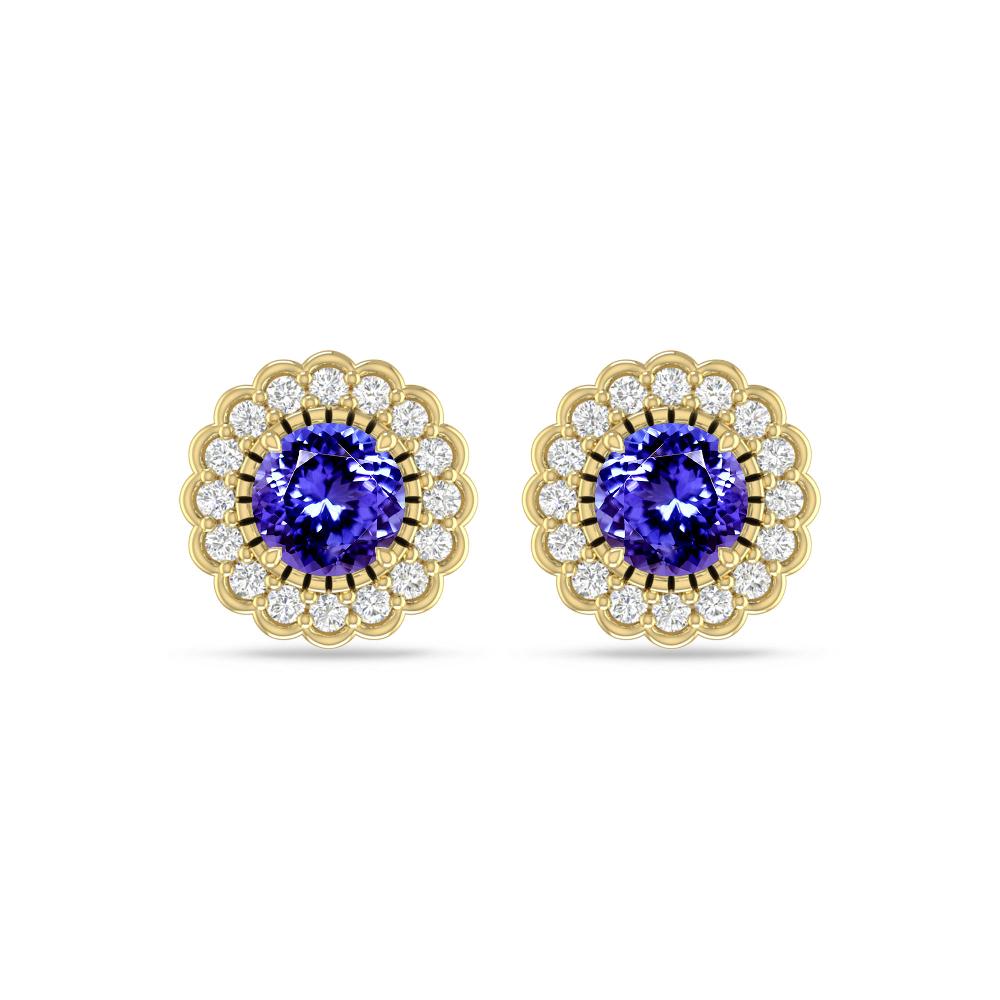 Yellow Gold - Tanzanite