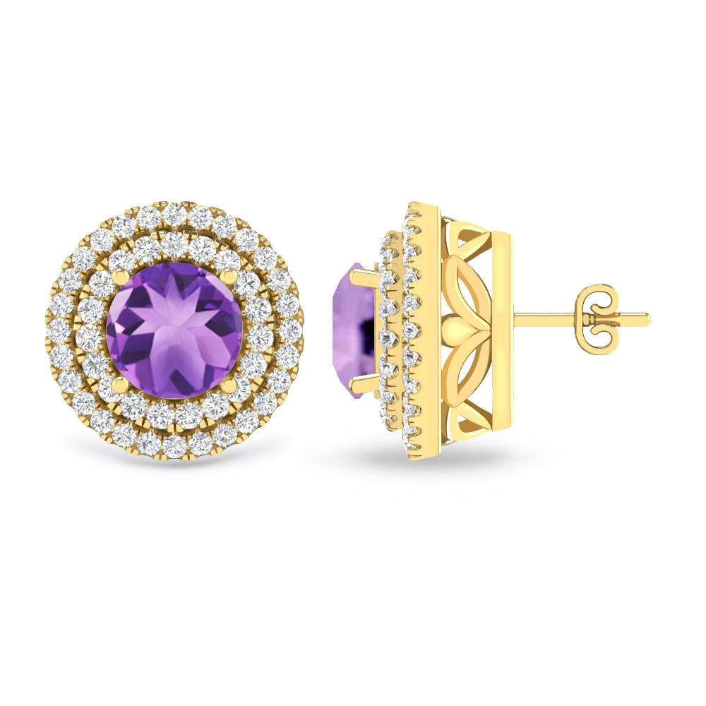 Yellow Gold - Amethyst