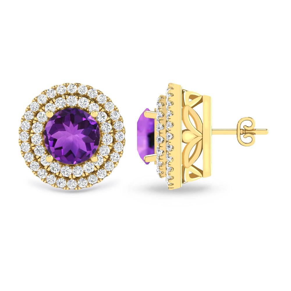 Yellow Gold - Amethyst