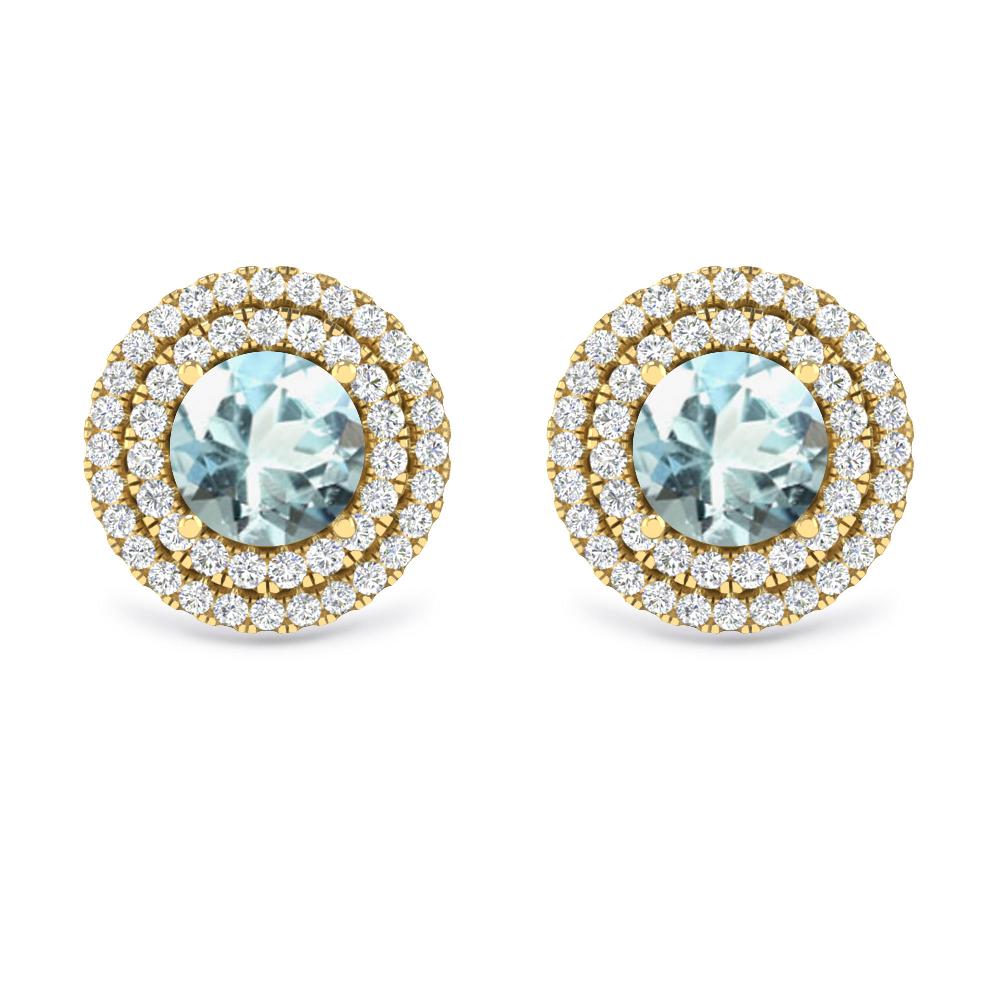 Yellow Gold - Aquamarine