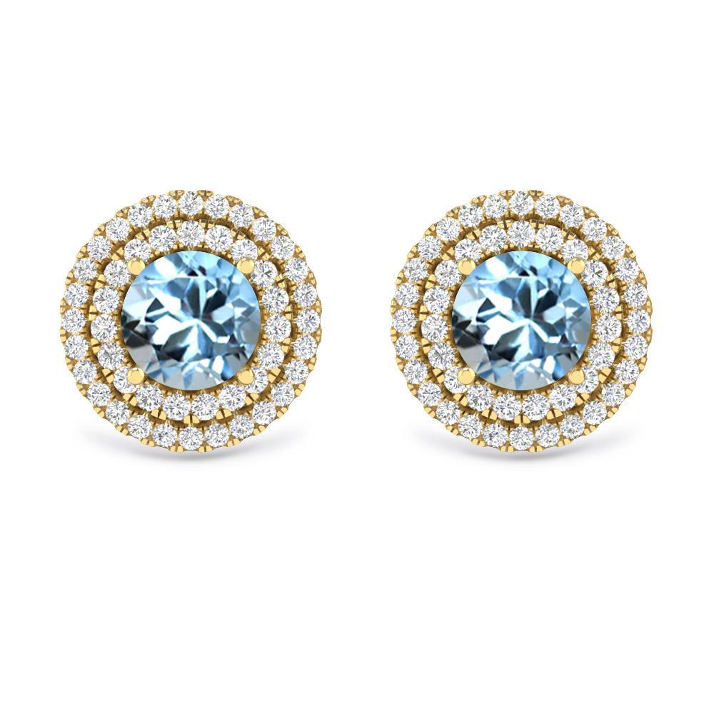 Yellow Gold - Aquamarine