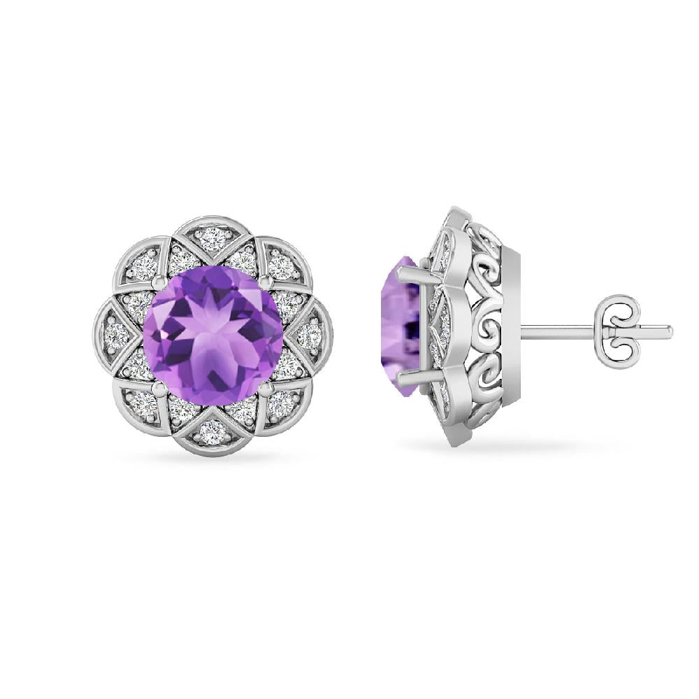 White Gold - Amethyst