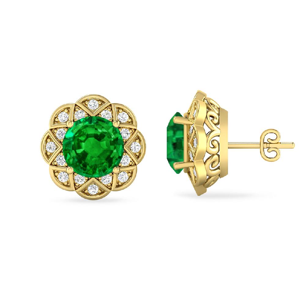 Yellow Gold - Emerald