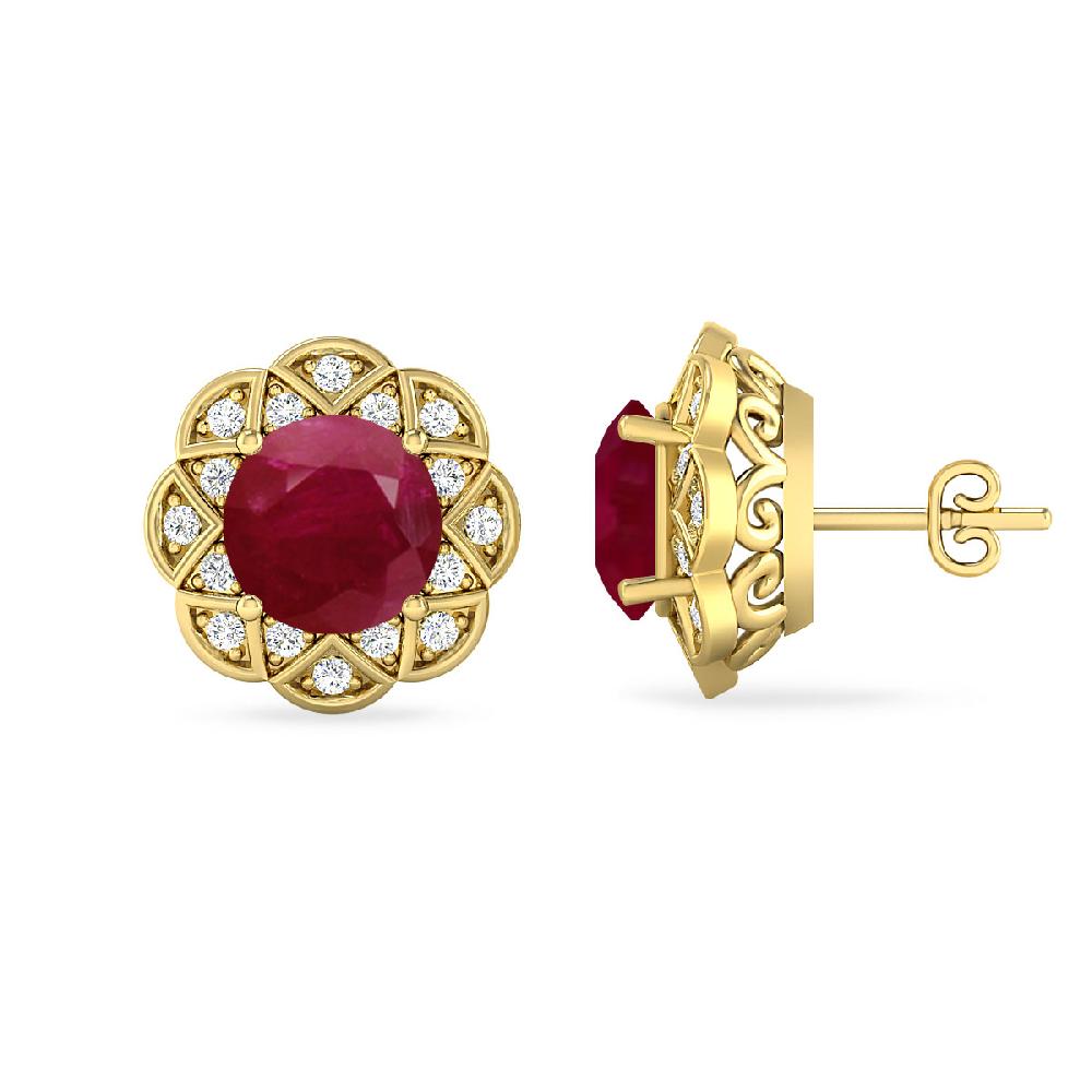 Yellow Gold - Ruby