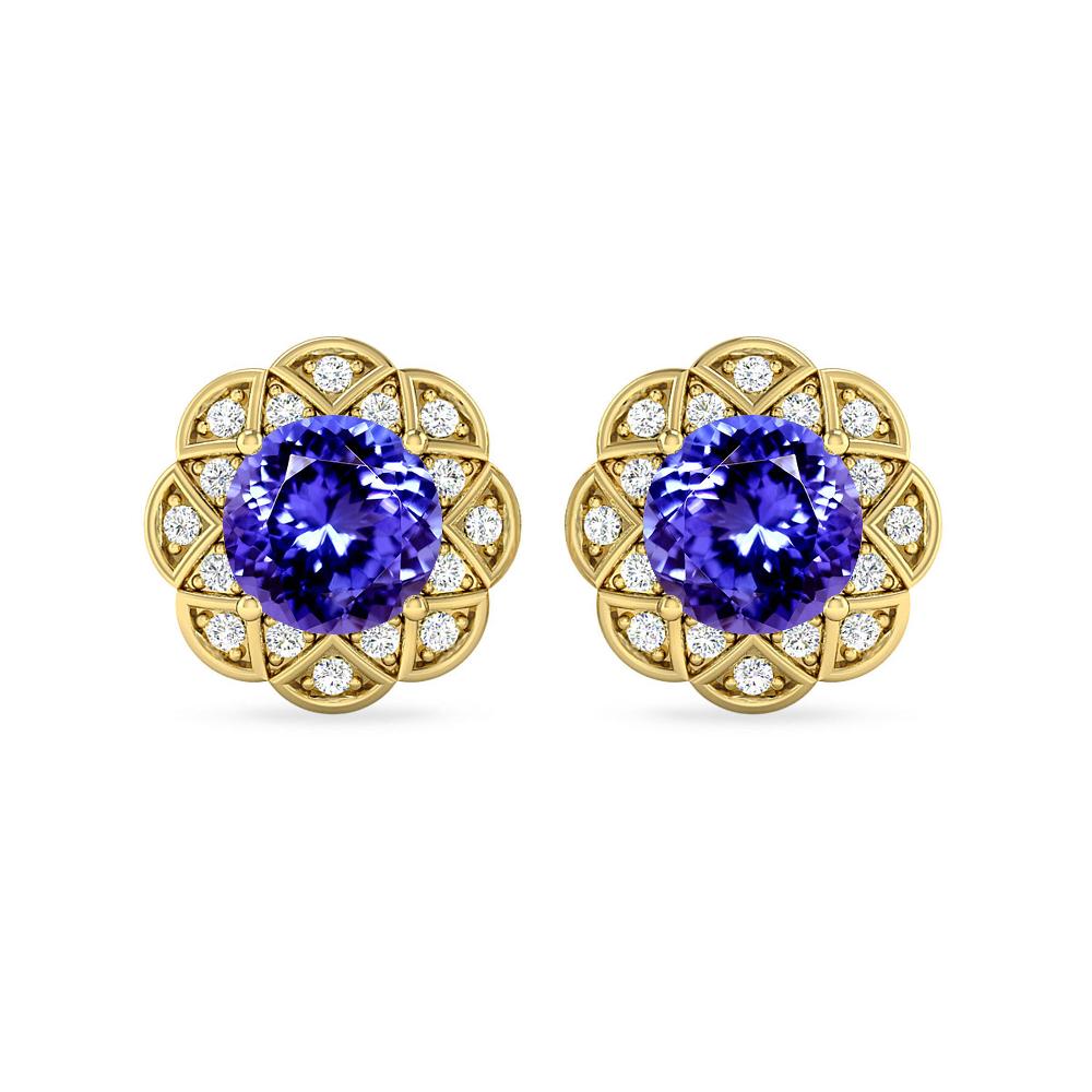 Yellow Gold - Tanzanite