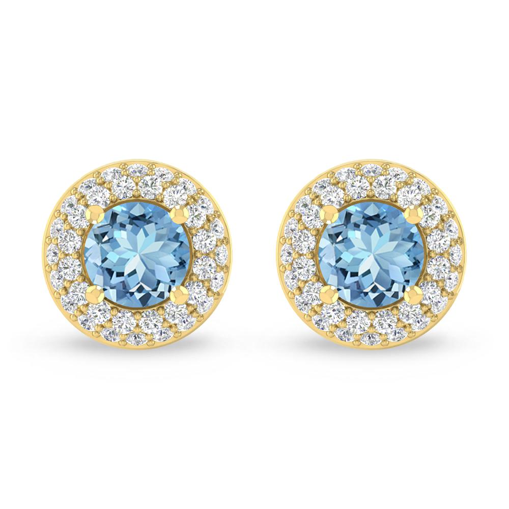 Yellow Gold - Aquamarine