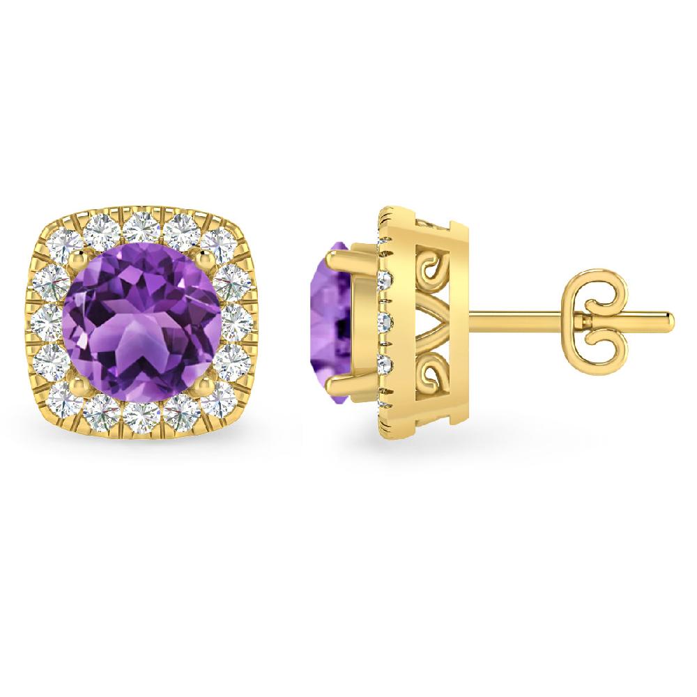 Yellow Gold - Amethyst