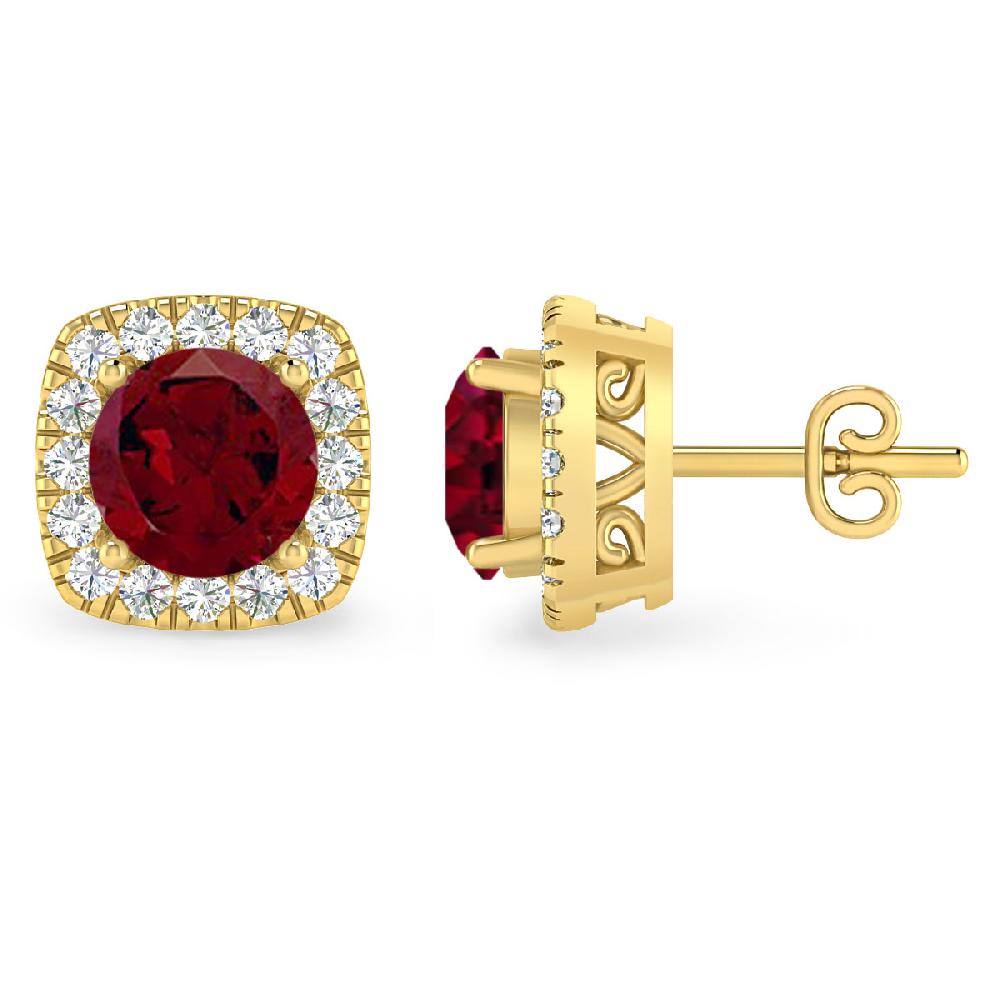Yellow Gold - Garnet