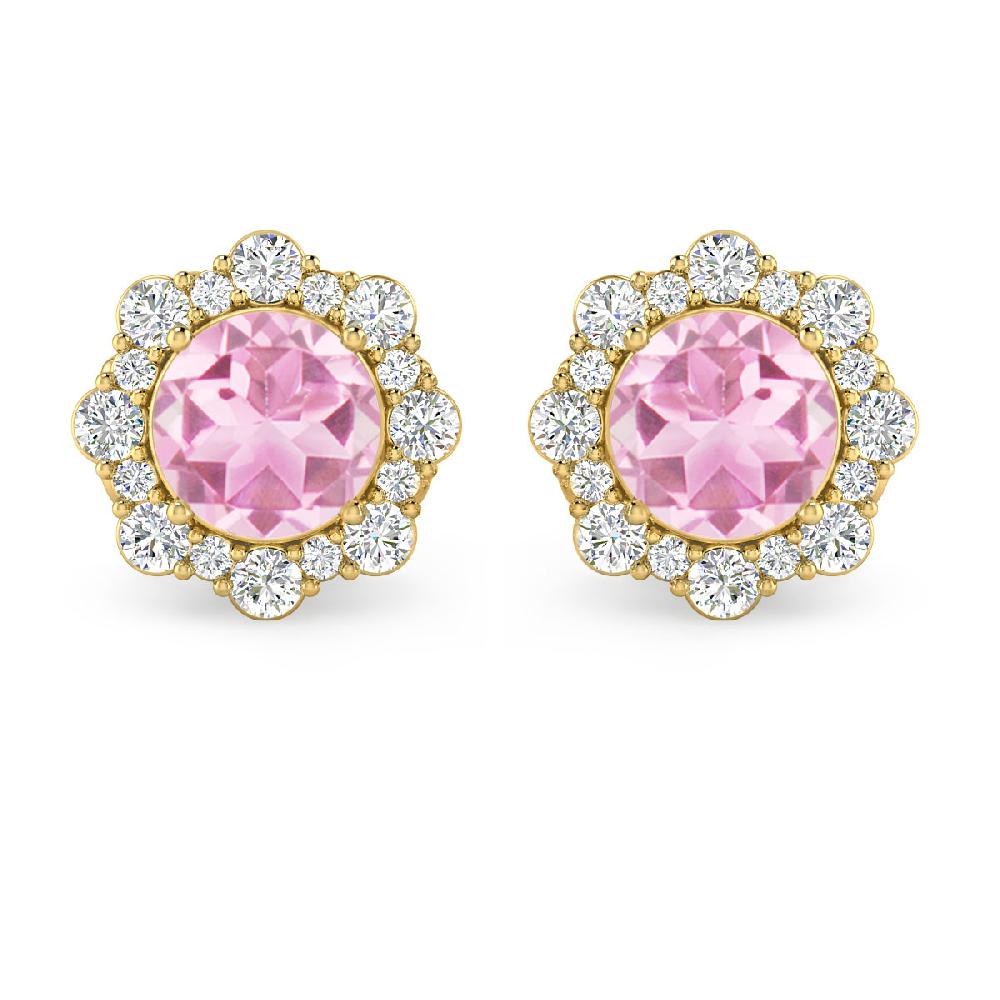 Yellow Gold - Pink Tourmaline