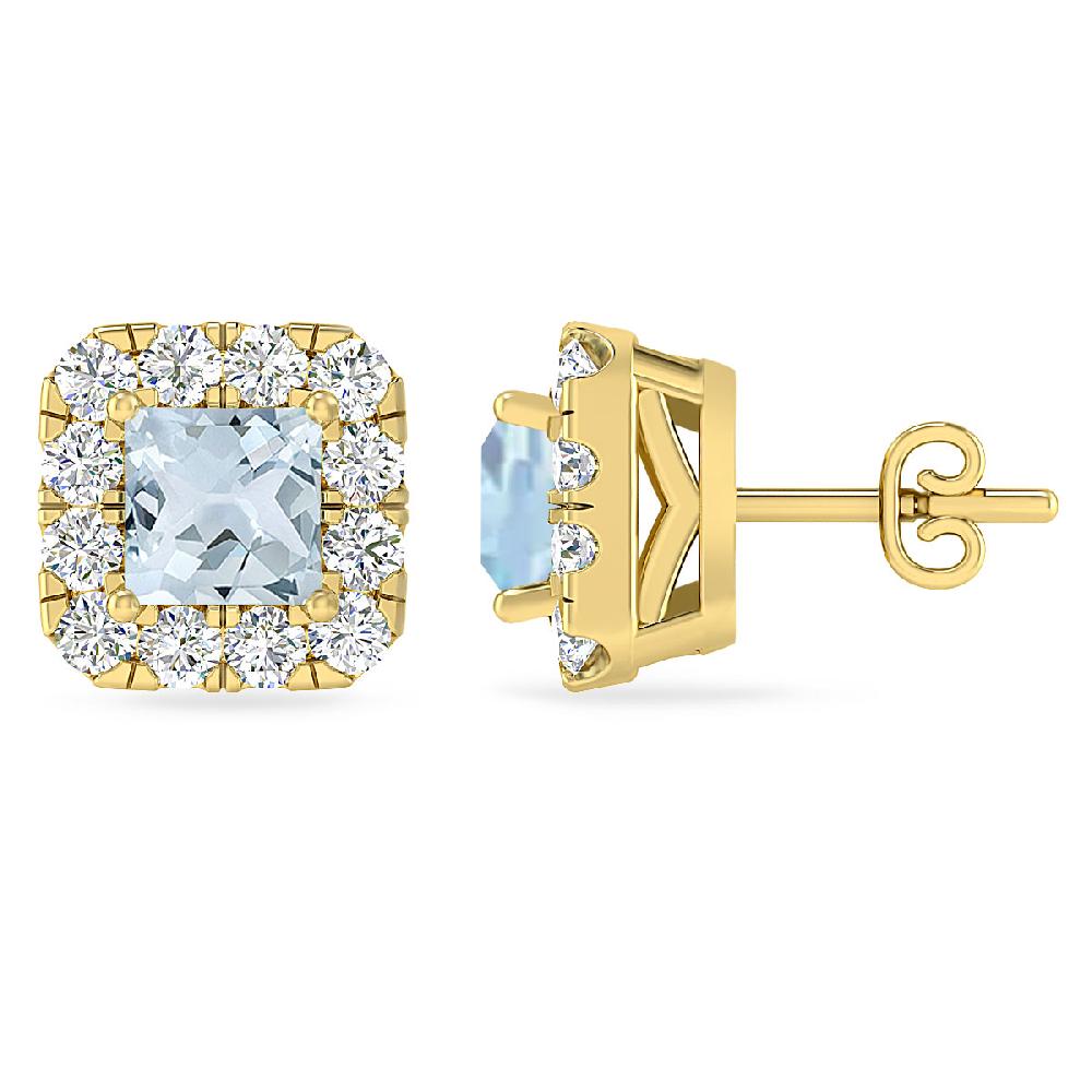 Yellow Gold - Aquamarine