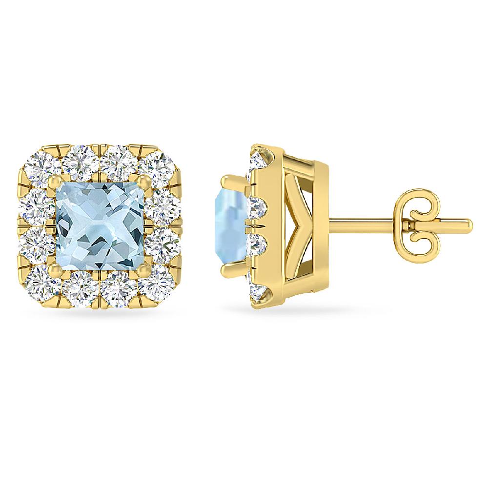 Yellow Gold - Aquamarine