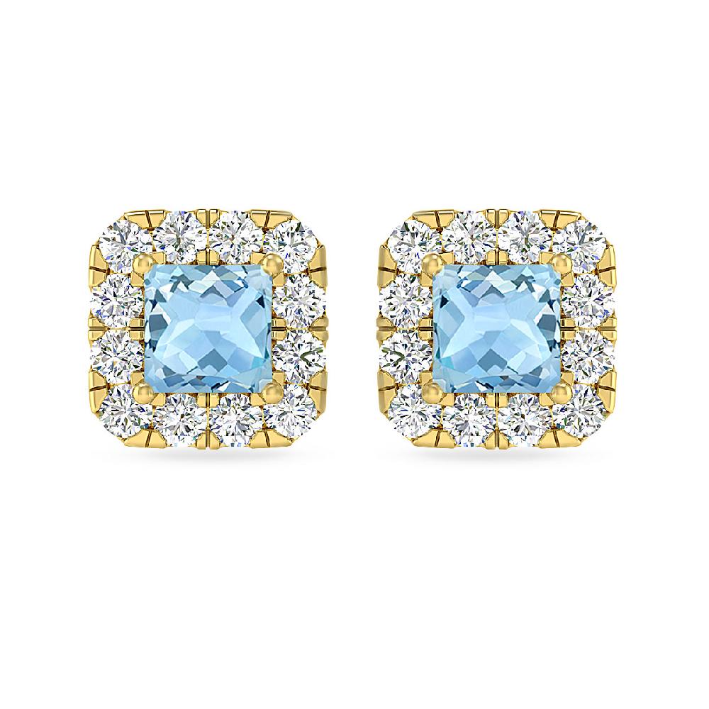 Yellow Gold - Aquamarine