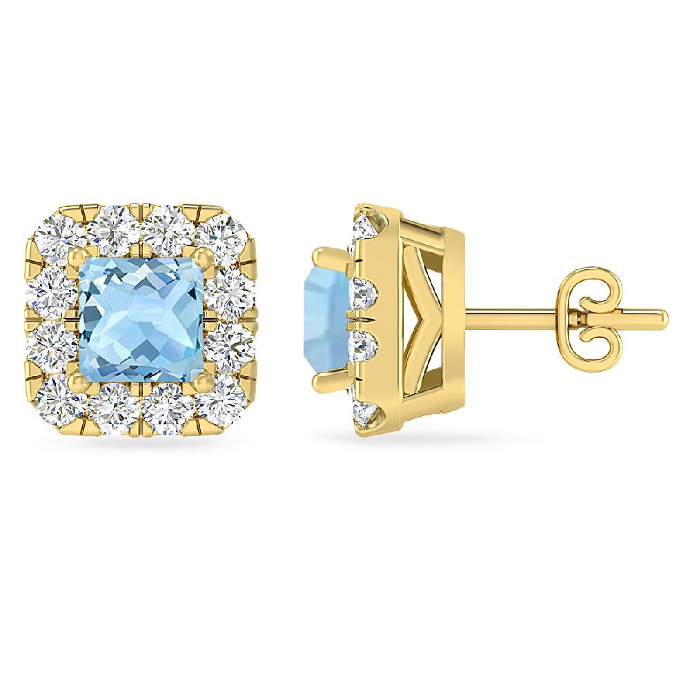 Yellow Gold - Aquamarine