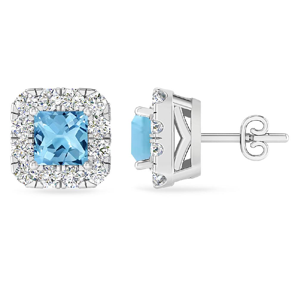 White Gold - Blue Topaz