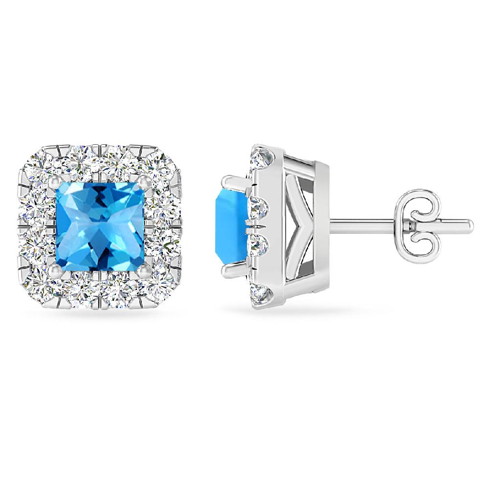 White Gold - Blue Topaz