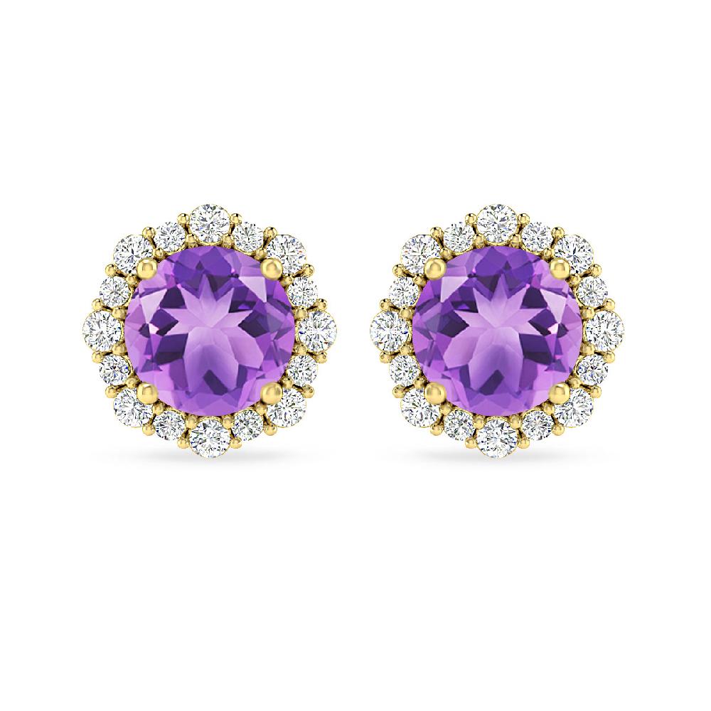 Yellow Gold - Amethyst