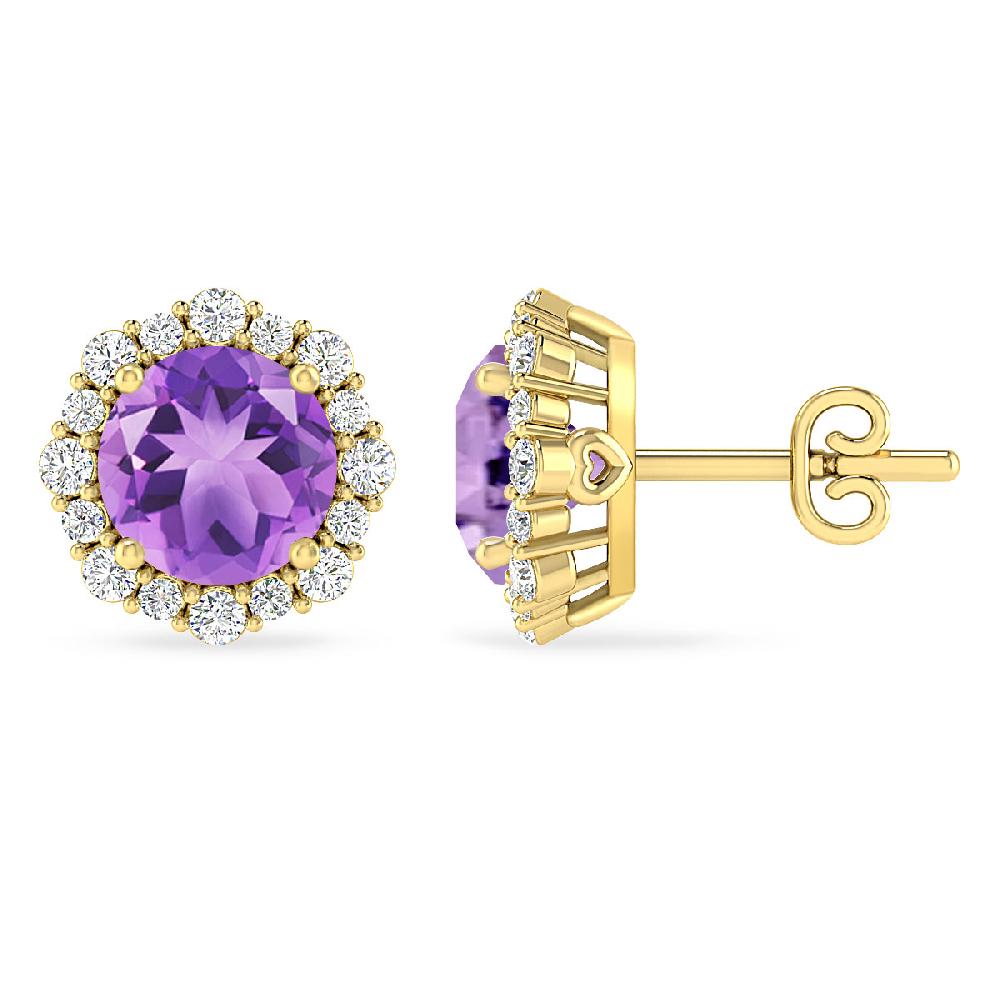 Yellow Gold - Amethyst