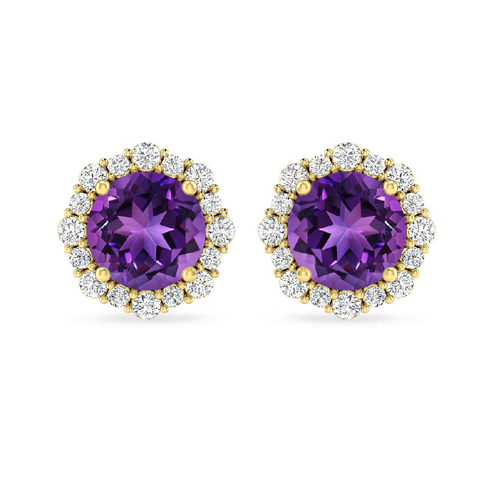 Yellow Gold - Amethyst