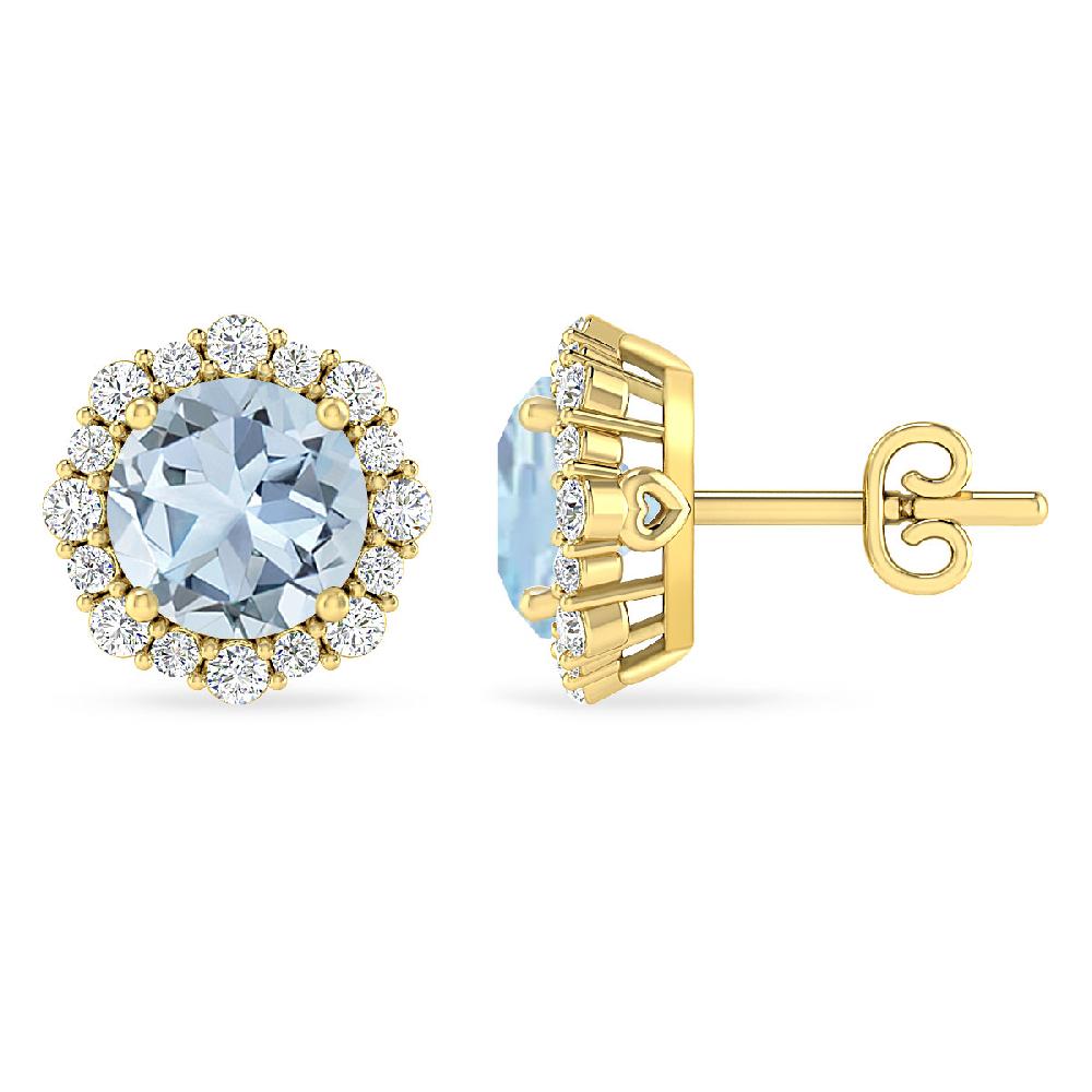 Yellow Gold - Aquamarine