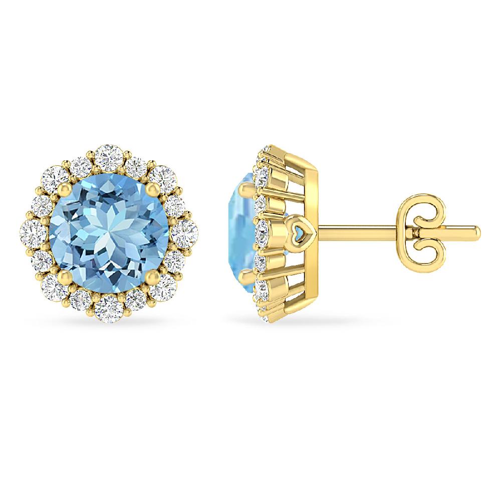 Yellow Gold - Aquamarine