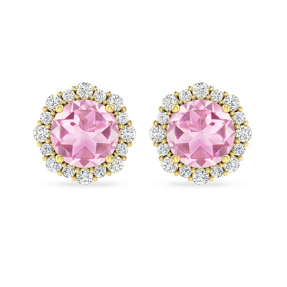 Yellow Gold - Pink Tourmaline