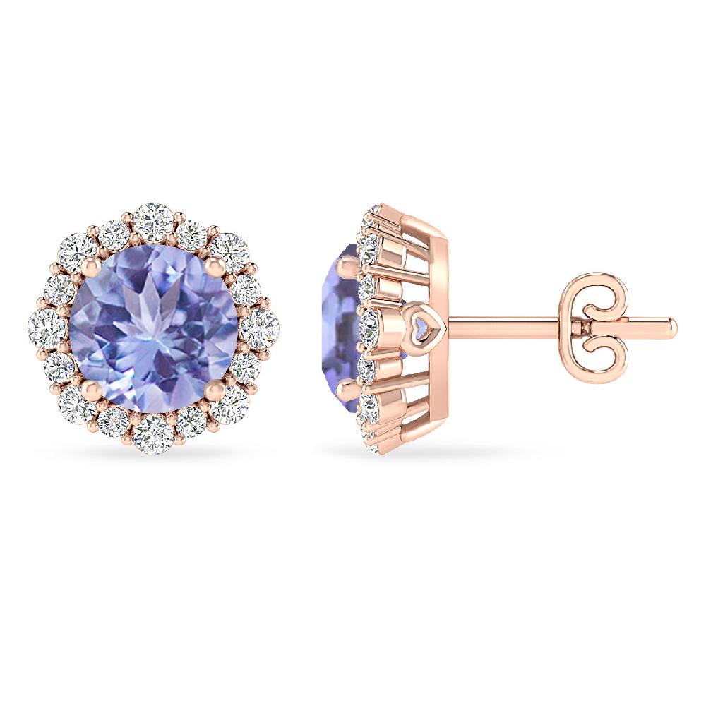 Rose Gold - Tanzanite