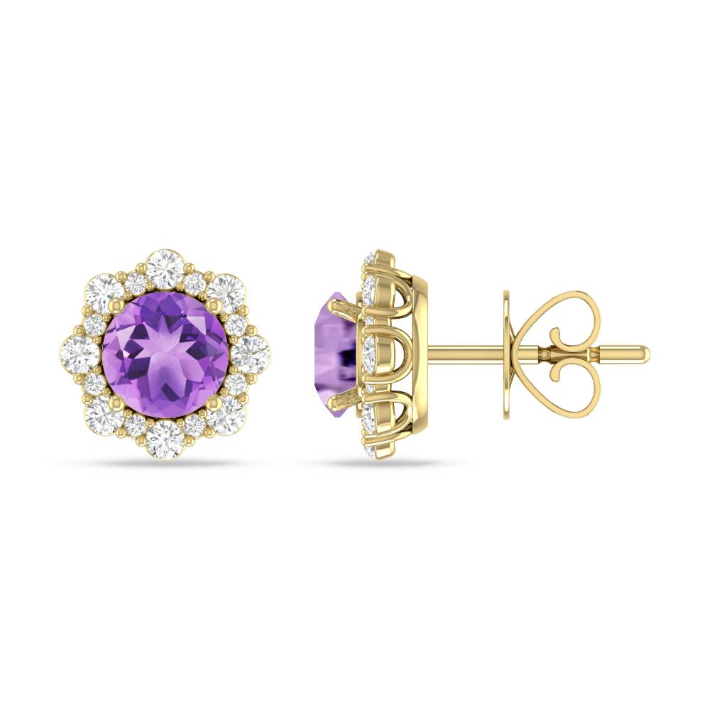 Yellow Gold - Amethyst