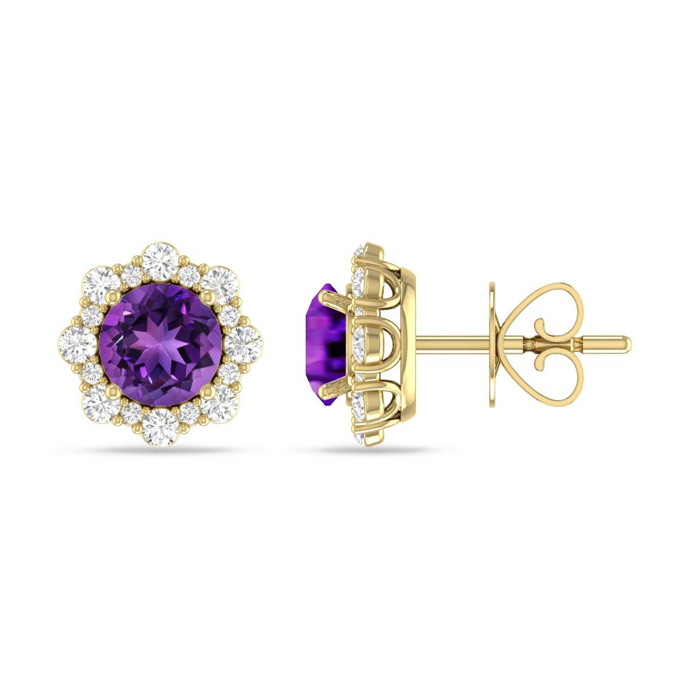 Yellow Gold - Amethyst