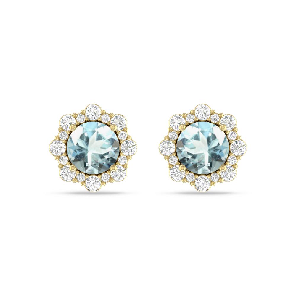 Yellow Gold - Aquamarine